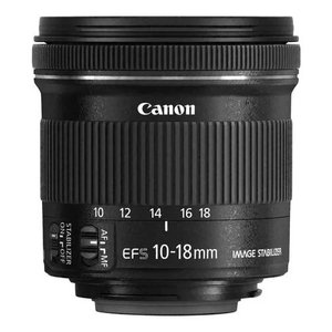 Lente de Cámara Grandangolo EOS EF S 10-18mm F/4.5-5.6 IS STM Negro, Hecho de Vidrio, Modelo 9519B005 - Product Image 2