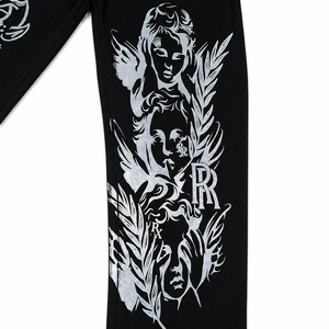 FALLEN ANGELS ผ้าฝ้าย 100% สีเทา พร้อมลวดลายตกแต่ง - Product Image 3