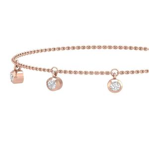 Pulsera clásica moderna de Plata de Ley 925 con exquisita Estación de bisel regalo de boda de fiesta de diamantes con piedra de circón - Product Image 1