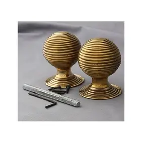 Tendance bouton de placard décoratif en laiton doré bouton de bonne qualité forgé à la main en bronze massif métal fait bouton finition vivante