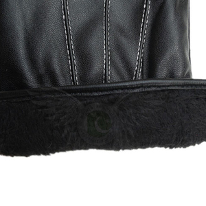 Guantes de cuero puro para conducir, de piel de oveja, rojo y negro, a la moda, novedad - Product Image 2