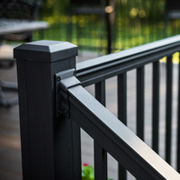 Main courante de sécurité pour terrasse extérieure simple et moderne Rampe d'escalier en aluminium de haute qualité de style nordique