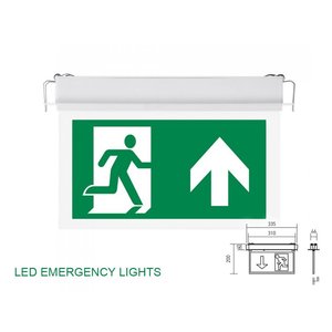 Kit di emergenza soffitto incassato SA e SE modalità Samsung LED 2W 3 ore di durata della batteria indicatore di uscita di emergenza bianco freddo- - Product Image 1