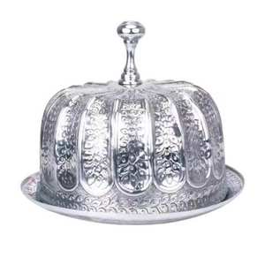 Tazón para Servir Dátiles con Tapa Dorada Árabe, Diseño Minakari, Caja de Metal Personalizada, Ecológica, para Servir Dátiles - Product Image 2