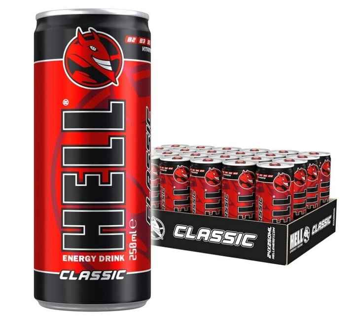 Best Supplier 24 X Hell Energy Drink Classic 250ml (pack Of 24) For
