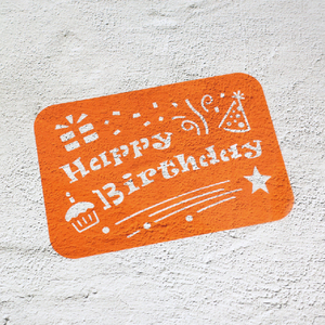 Pochoirs d'anniversaire en plastique pour la peinture, le dessin, les loisirs créatifs pour enfants, fournitures artistiques, pochoir durable et réutilisable pour la création de cartes de vœux - Product Image 5
