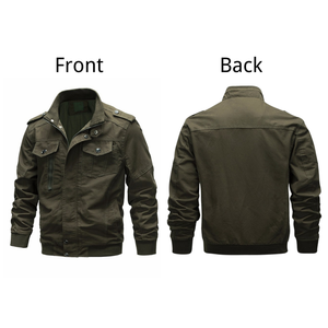 2023 meilleure qualité veste en cuir hommes aviateur en peau de mouton cuir Bomber veste volante - Product Image 2