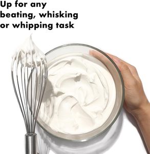 Gran cantidad de venta Premium batidor de huevos de acero inoxidable mezclador portátil Manual giratorio fácil de usar y limpiar batidores de huevos para cocinar - Product Image 3