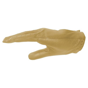 Guantes de conducción de piel de venado Premium sin forro para mujer espalda abierta Cierre de muñeca respiraderos transpirables guantes de seguridad hechos aerodinámicos - Product Image 2