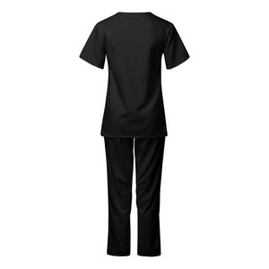 Nouvelle conception de tenues médicales en tissu sergé de coton, ensembles de blouses d'hôpital unisexes à manches courtes, avec détection d'aiguilles sans couture - Product Image 4