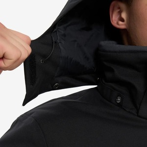 Combinaison de ski d'hiver décontractée pour hommes col montant imperméable à l'eau Sports de montagne en plein air doublure polaire chaude toile poche avant zippée - Product Image 6