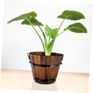 Vietnam usine en gros jardinière en bois naturel pour plante fleur rétro seau en bois maison jardin décoration bon prix - Product Image 4