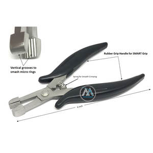 Professional Hair Extension Tool Kit with Flat <b>Nose</b> Pliers & Loop Needles Micro <b>Ring</b> Bead Fitting Set for Salon Use - Product Image 6