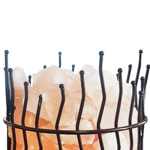 Haute qualité nouveauté lampe au sel rose de l'Himalaya avec panier en fer pour la décoration de la maison dernière conception - Product Image 4