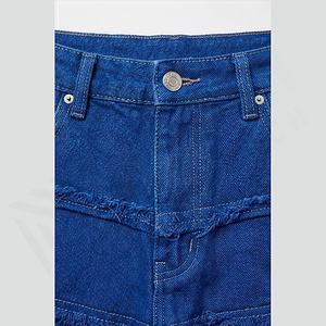 Jeans en denim pour hommes de haute qualité, style évasé, respirant, coupe ample, lavés pour la saison printanière, couleur personnalisée en gros - Product Image 4
