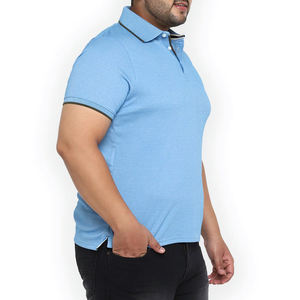 Logo personnalisé grande taille hommes personnaliser logo brodé polos t-shirt polo tricoté de haute qualité pour hommes - Product Image 3