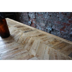 Mesa de comedor ovalada de madera de mango macizo Industrial de estilo europeo moderno para el hogar, oficina, restaurante, centro comercial, uso para sala de estar y dormitorio - Product Image 6