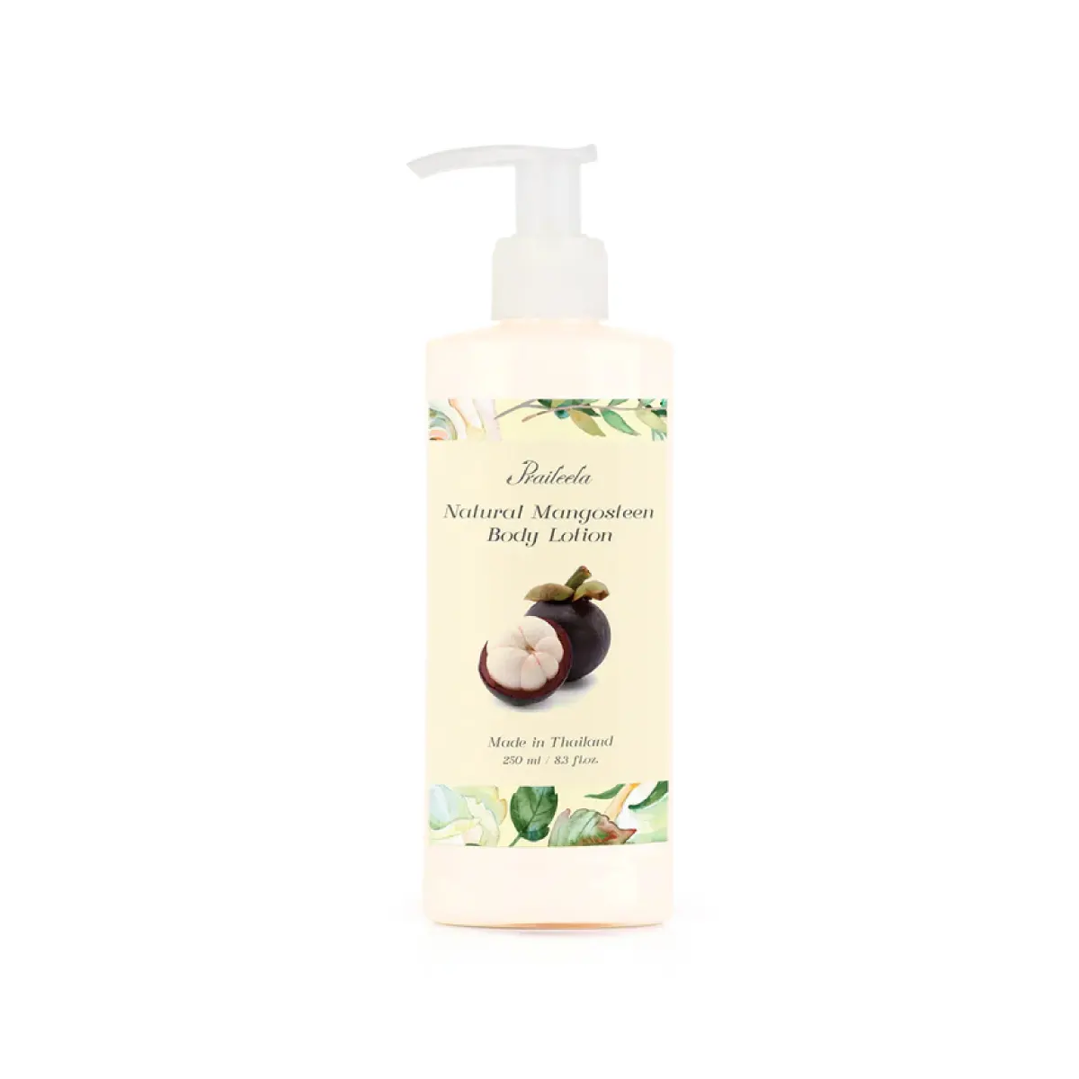 OEM Private Label Natural Mangosteen Body Lotion 250ml Vegan Moisturizing from Thailand best selling