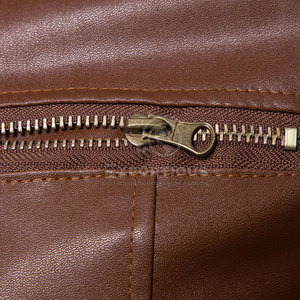 Latest Design Premium Quality Men <b>Winter</b> <b>Leather</b> <b>Jacket</b> with Stand Collar Front Logo Eco-Friendly Breathable Made in Pakistan - Product Image 6