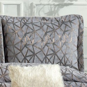 Juego de Cubrecamas Guzide ELIZ Moderno de 4 Piezas, Gris, 100% Chenilla, Tejido a Rayas, Resistente a los Ácaros del Polvo, Tamaño King, para Uso Doméstico - Product Image 3