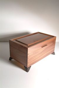 Cadeaux islamiques Mosquée du croissant Sadaquah Box Ramadan Tirelire en bois Eid Mubarak avec comptoir - Product Image 5