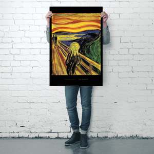 Modern Style Edvard Munch the Scream <b>Poster</b> Paper Design for Wall Usage - Product Image 3