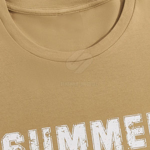 Ensemble t-shirt et short en coton pour hommes, style unique et simple, ensemble t-shirt et short décontractés pour hommes avec cordon de serrage - Product Image 5