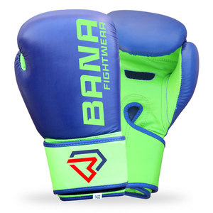 Gants de boxe BANA FIGHT WEAR 2024 de haute qualité, vente en gros, logo personnalisé, gants de boxe à doigts entiers, légers, en PU + éponge - Product Image 1