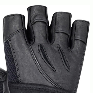 Recién llegado, guantes de levantamiento de pesas, agarre de cuero, gimnasio, entrenamiento, culturismo, guantes de Fitness con muñequera - Product Image 2