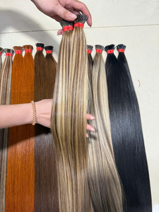Extensions de cheveux Itip couleur piano en gros, mèches droites avec mèches contrastées, couleurs personnalisées, commandes de détail bienvenues - Product Image 6