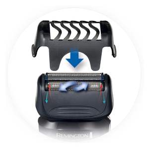 Afeitadora Eléctrica Inalámbrica para Hombre, Afeitadora de Lámina Húmeda/Seca, Cabezal Giratorio Flexible, Recortadora Impermeable IPX7, Doble Cuchilla, Lavable, USB, Alemana - Product Image 5