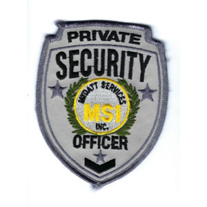 Badges de sécurité personnalisés en feutre non tissé Sentinel Patrol avec attache à épingle de sûreté - Product Image 2