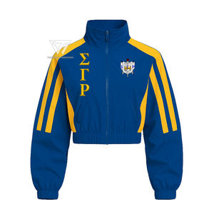 Vente en gros de vêtements de sororité grecs Sigma Gamma Rho SGR coupe-vent brodé veste de survêtement d'accessoires grecs - Product Image 1