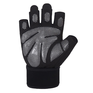 Gants de sport unisexes Tombola, demi-doigts, respirants, légers, en tissu nylon, pour la salle de sport, l'entraînement physique, avec sangle de poignet réglable - Product Image 5