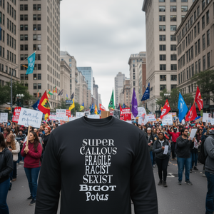 Camiseta de Manga Larga para Protesta Política, Marcha de Resistencia, Impeachment - Producto Promocional - Product Image 3