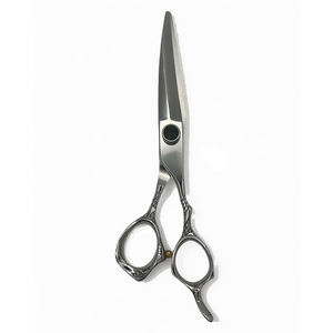 Ciseaux de salon de coiffure finition polonaise en acier inoxydable cheveux ciseaux de salon de beauté élégant avec vis noire - Product Image 2