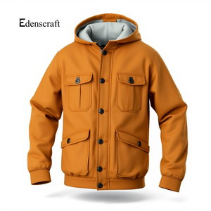 Veste d'hiver en toile isolée et lourde pour homme Manteau durable pour l'extérieur par temps froid Streetwear Veste Homme - Product Image 5