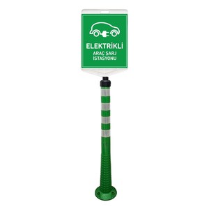 Équipement de signalisation et de sécurité pour zone de recharge de véhicules électriques, pour place de stationnement, 2 pièces, autre couleur - Product Image 5