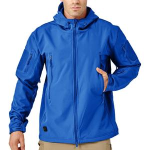 Chaqueta deportiva de invierno para hombre OEM personalizada 2023, capucha de lana acolchada de calle, tela de lona Softshell a prueba de viento, estilo deportivo - Product Image 1