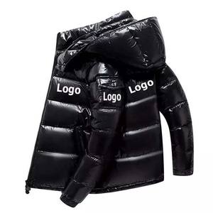 2022 vestes d'hiver brillantes pour hommes, manteaux blancs grande taille, veste à bulles chaudes, doudoune noire, vêtements décontractés, prix de gros - Product Image 1