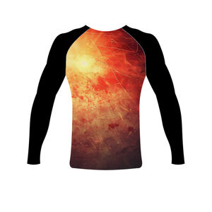 Hot Selling <b>Rash</b> <b>Guards</b> For Adults Custom Sleeve Sublimation Printed <b>Bjj</b> Polyester Compression Shirts on Very Reasonable Prices - Product Image 5
