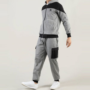 Survêtement durable respirant de style dernier cri pour hommes vêtements d'hiver à motifs solides avec logo personnalisé de grande taille pour l'extérieur - Product Image 1