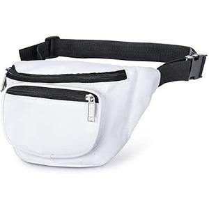 กระเป๋าคาดเอวกันน้ำมีซิปแฟชั่นใหม่สำหรับทุกเพศสีชมพูสีขาวออกแบบได้ทุกวัน - Product Image 5