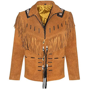 New Design Comfortable Best Selling Men's Fashion Leather <b>Jacket</b> <b>Fringe</b> <b>Jacket</b> Western <b>Jacket</b> for Winter Fall Summer Fully Lined - Product Image 1