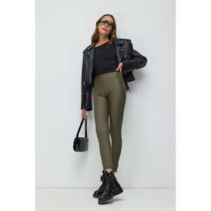 Leggings Deportivos Casuales de Cintura Media a Alta con Efecto Push-Up, de Chifón, Nailon, Cuero y Spandex - Talla Única y XL - Estampados y con Letras - Product Image 4