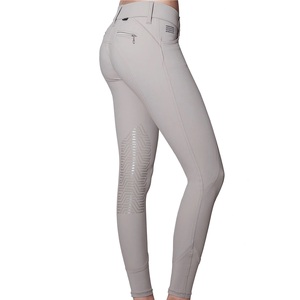 กางเกงขี่ม้าแฟชั่นชุดออกกำลังกายกางเกงขี่ม้าแบบกำหนดเองพร้อมแผ่นแปะเข่า - Product Image 4