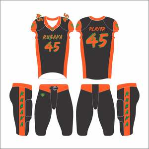 2025 venta al por mayor jóvenes aparejos sarga fútbol americano Jersey personalizado uniformes de fútbol americano - Product Image 2