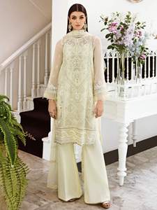 ชุดเดรสระบายอากาศแขนสั้นผ้าชีฟองปักลายดอกไม้ - Product Image 2