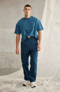 <b>Cropped</b> Boxy <b>Fit</b> 100% Cotton Men <b>T</b>-<b>shirt</b> Plain Oversized Streetwear Drop Shoulder Custom Logo Graphics <b>T</b> <b>shirt</b> For Men - Product Image 4