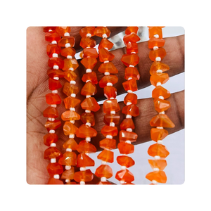 คาร์เนเลียนสีแดงธรรมชาติ8นิ้วนักเก็ตแฟนซีเจียระไนคุณภาพระดับพรีเมียมขนาด6ถึง7มม. ประมาณ6ถึง7มม. สำหรับการทำเครื่องประดับขายส่งเป็นจำนวนมาก - Product Image 6